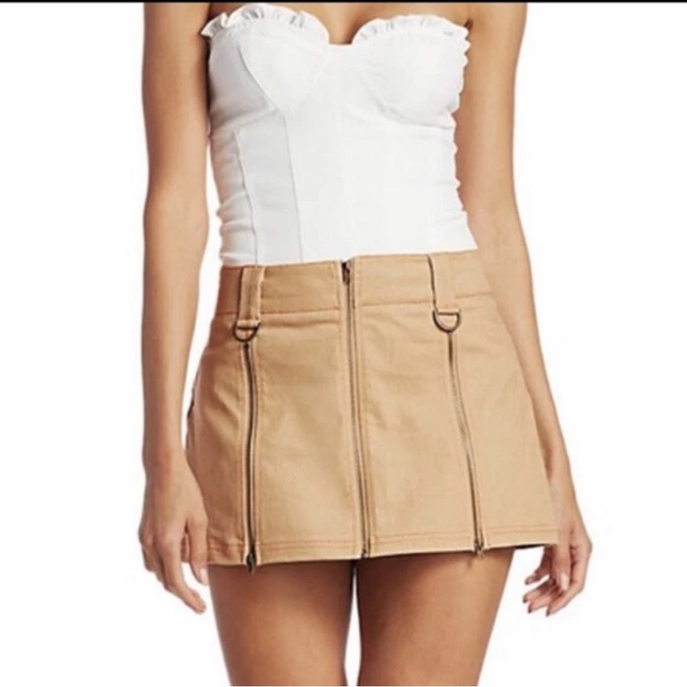 I AM GIA Maci Mini denim Skirt Tan S